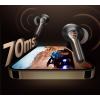 SOUNDPEATS Capsule3 PRO ANC אוזניות כפתור אלחוטיות עם ביטול רעשים אקטיבי בצבע שחור